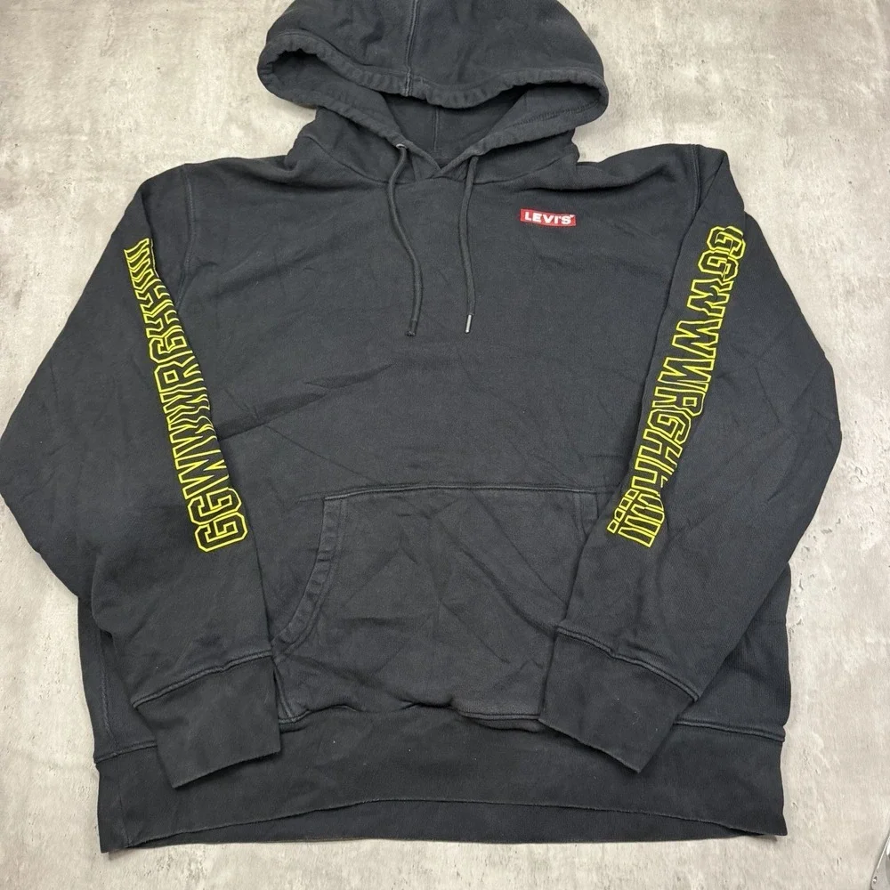 Levi's Star Wars Chewbacca Black Hoodie Sweatshirt Limited Edition Size XL